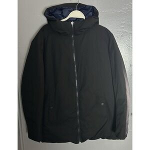 Men's TUMI Reversible Pax Coat W/hood Black/blue Size L Gorp Core Neutral Warm